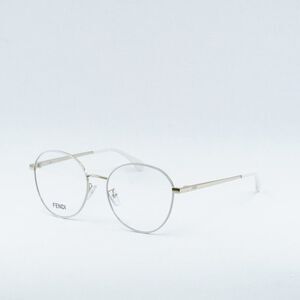 Fendi FE50008U 033 Eyeglasses Light Gold 54mm Round Frame